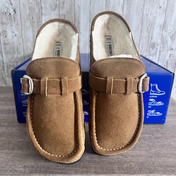 Birkenstock New Women’s Buckley Shearling Clogs Size 37 - Picture 1 of 2